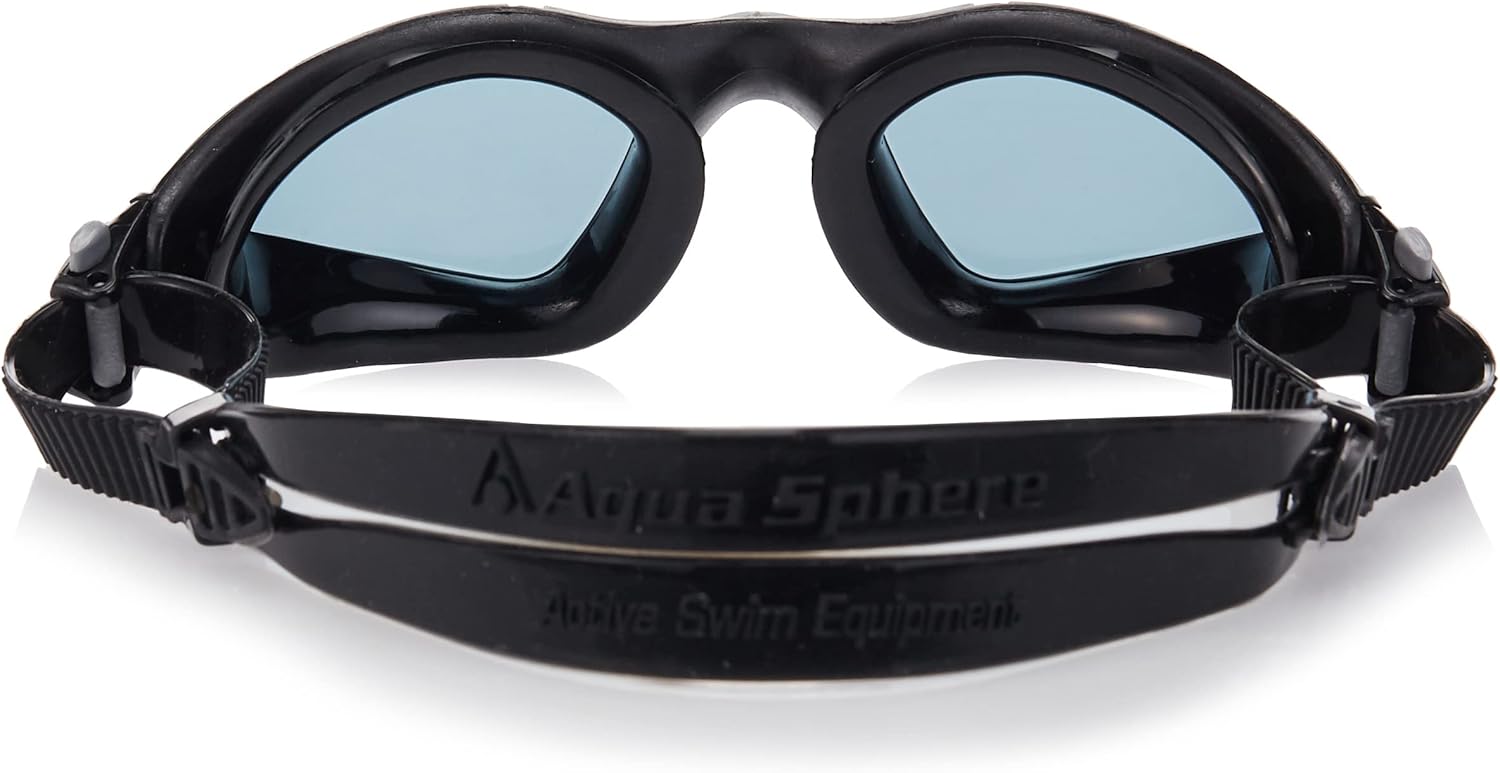 Aqua Sphere Kayenne Swim Goggles with Smoke Lens, Smoke Lens / Black & Green