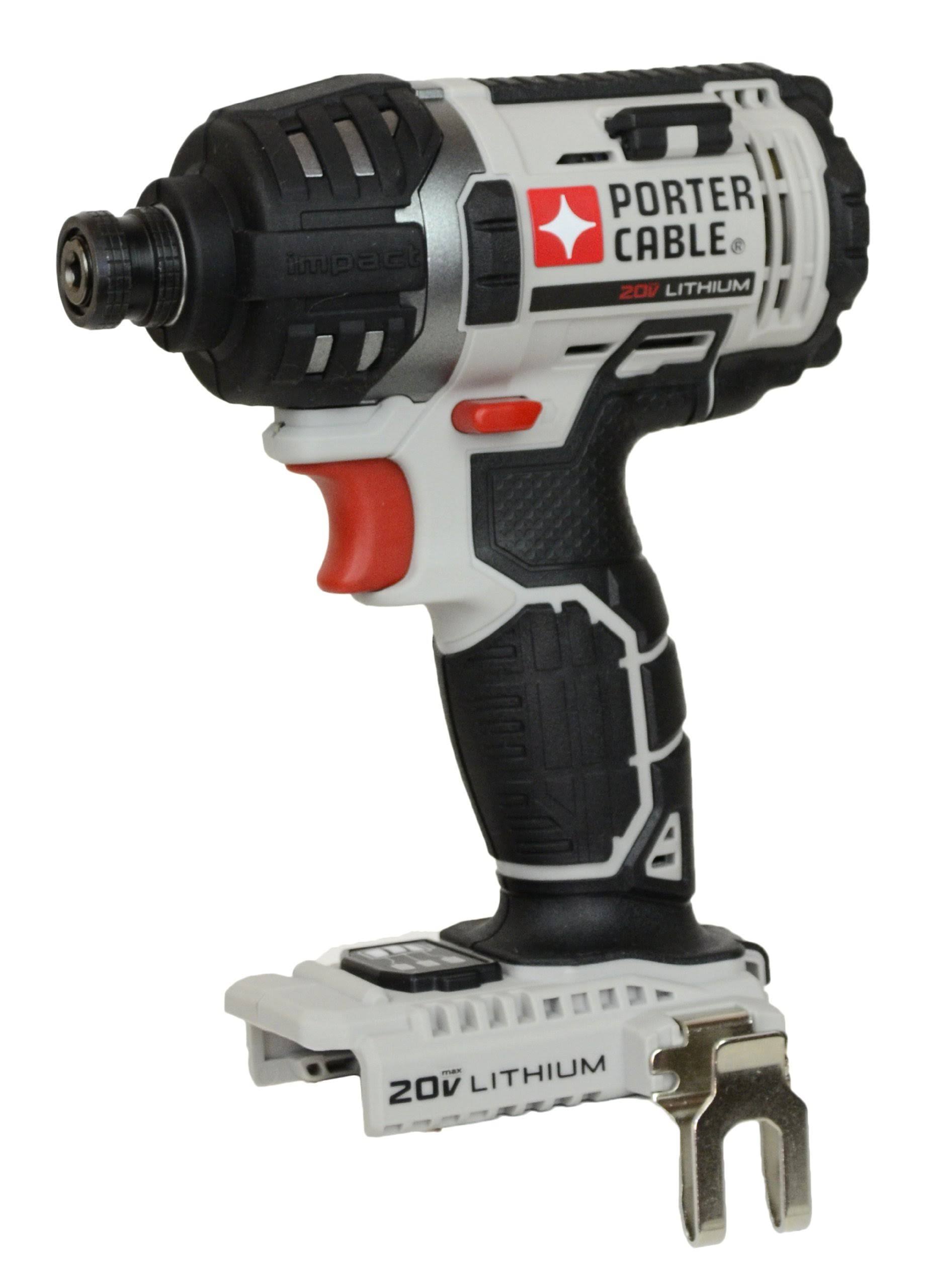 Porter Cable PCC640 20V Max Lithium Ion 1/4x22 Hex Impact Driver (Bare Tool - No Battery, Charger or CASE)
