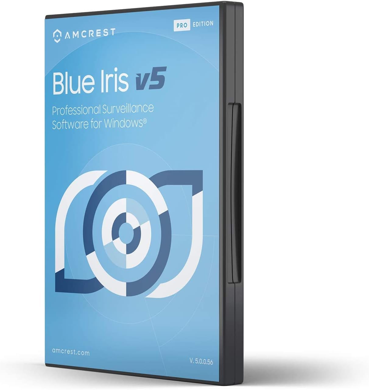 Amcrest Blue Iris Professional Version 5 - Supports Many IP Camera Brands Including Amcrest, Zone Motion Detection, H.265 Compression Recording, E-Mail and SMS Text Messaging Alerts!(BLUEIRISCD-V5) Pack of 2