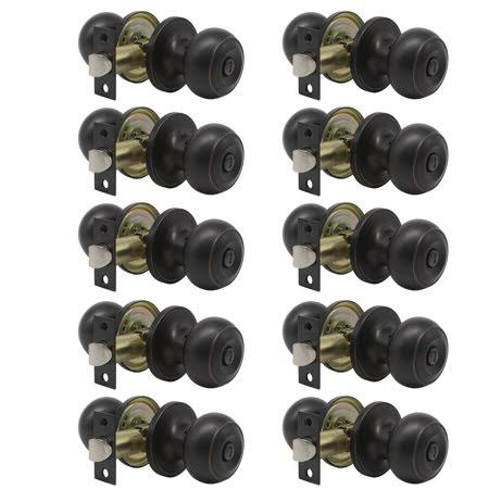 Probrico DL609ORBBK-10Pack Keyless Door Knob Finish: Oil Rubbed Bronze