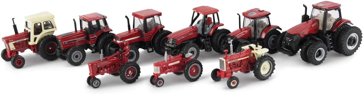 ERTL 1/64 Limited Edition 9 Piece Tractor Set, 75th Anniversary, One Time Production 44226