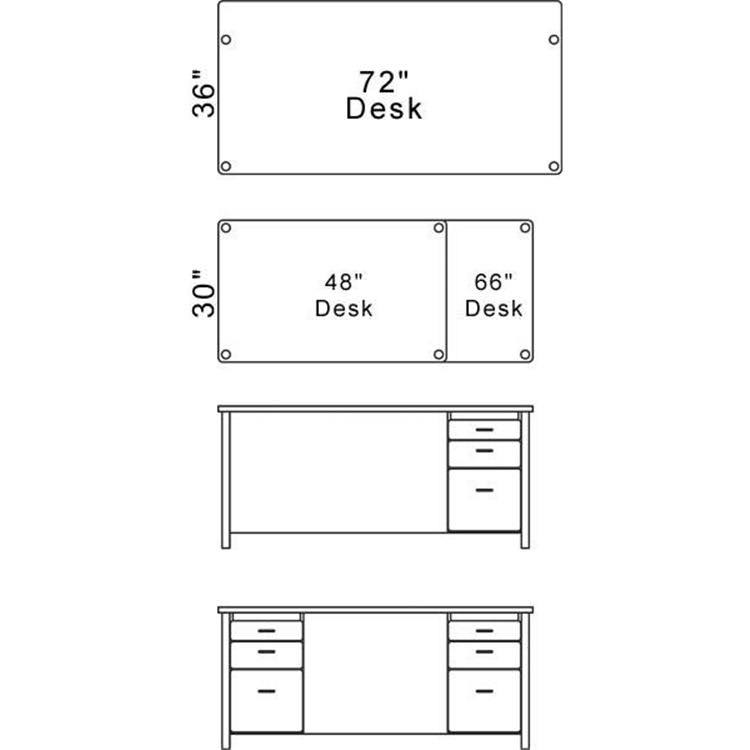 Jonti-Craft 97000JC011 48 in. Teachers Desk - Maple