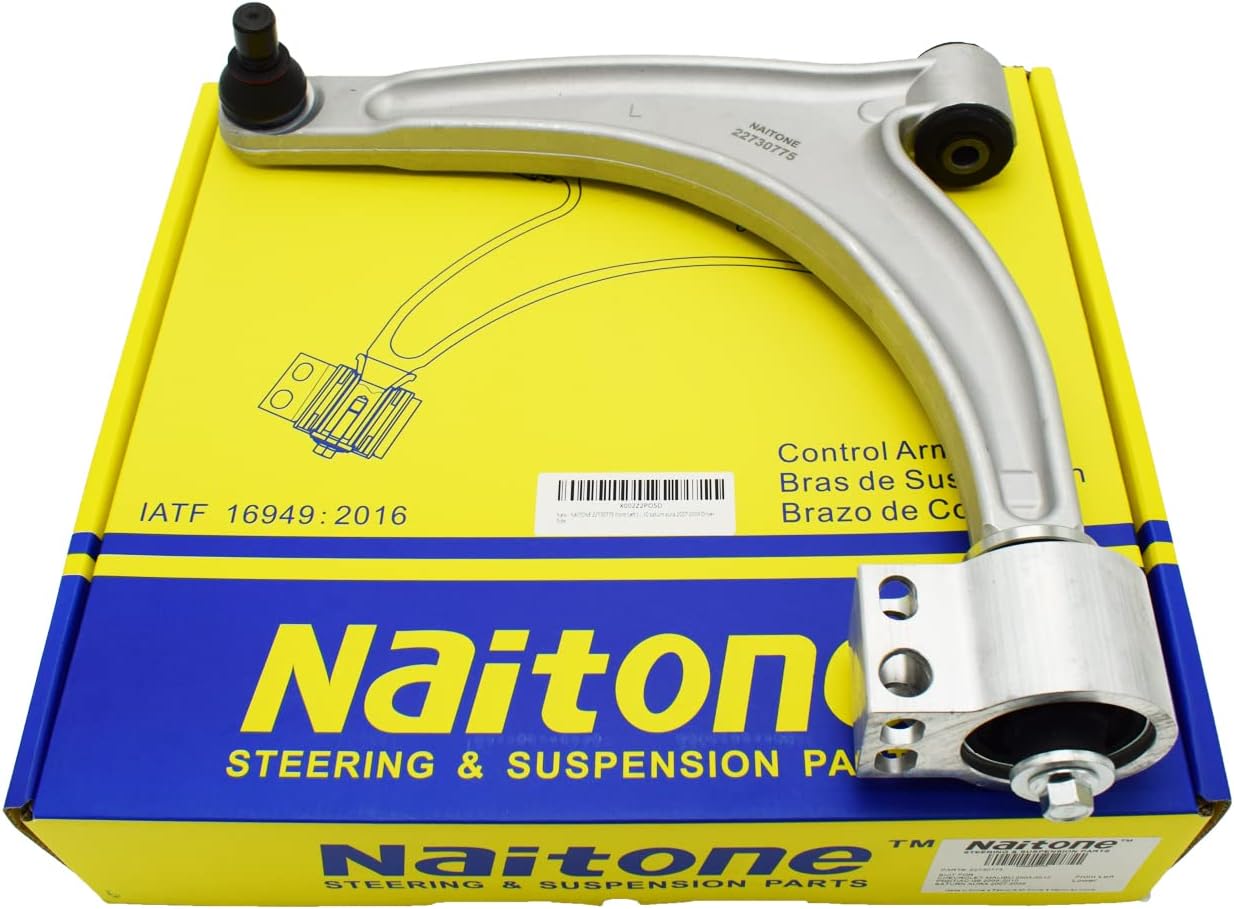 NAITONE 22730775 Front Left Lower Track Control Arm For Chevrolet Malibu 2004 2005 2006 2007 2008 2009 2010 2011 2012 Pontiac G6 2005 2006 2007 2008 2009 2010 Saturn Aura 2007 2008 2009 Driver Side