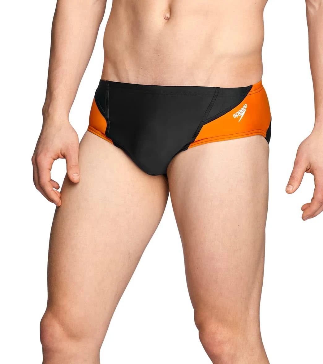 Speedo Swim Brief Powerflex Eco Tone Setter Black/Orange 38