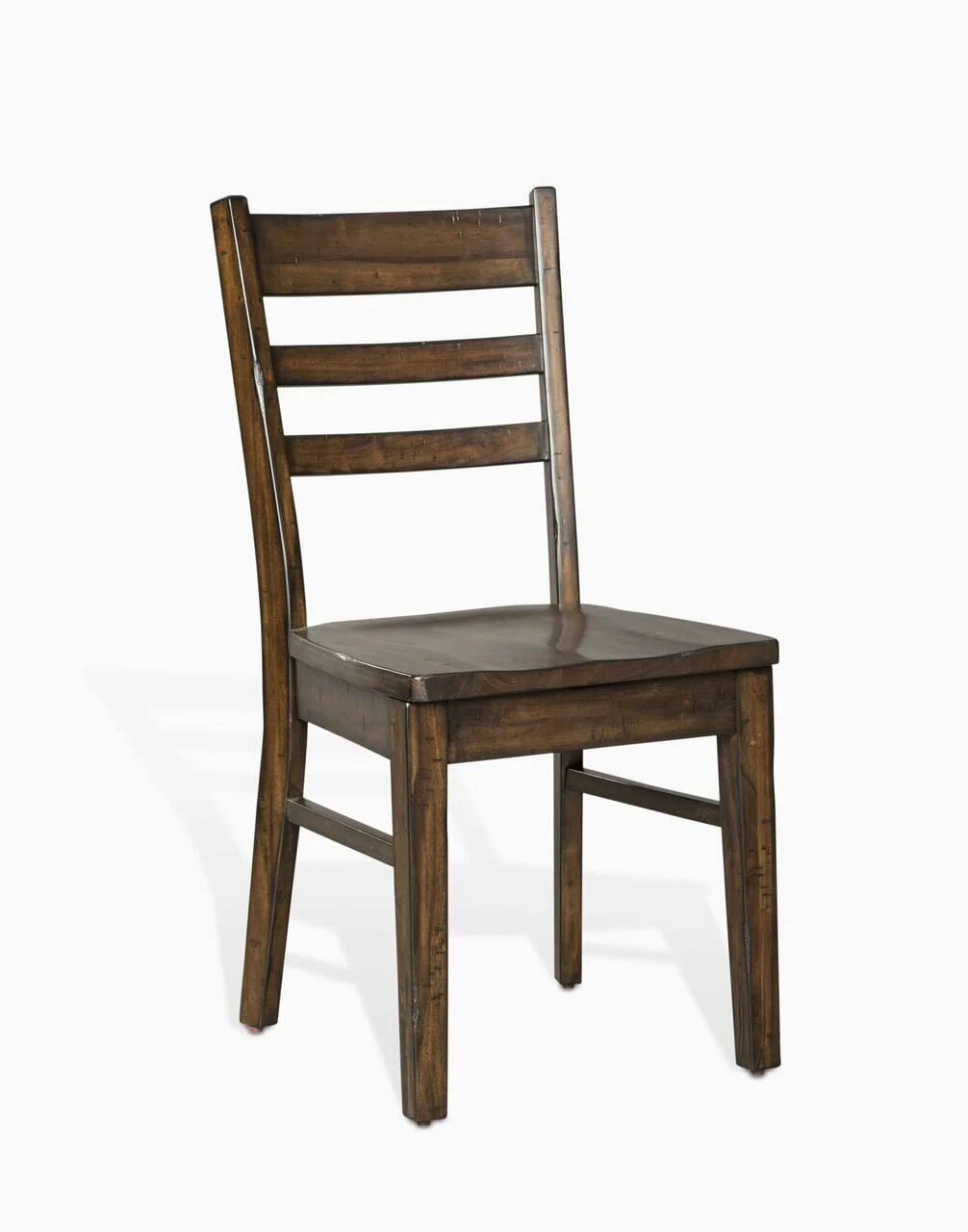 Sunny Designs 1616WP Live Edge Weathered Pine Ladderback Chair