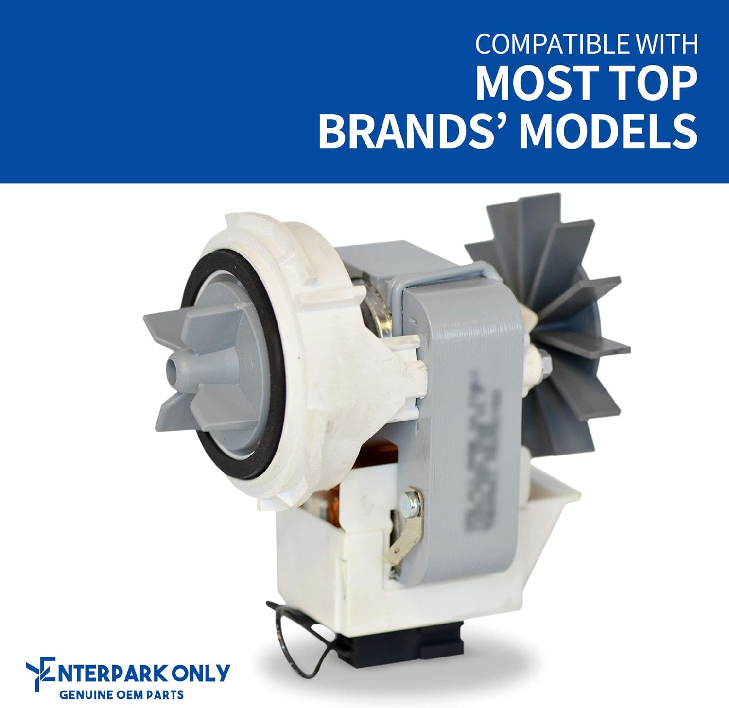 ENTERPARK 479595 Washer Drain Pump Replacement For Fisher/Paykel Replace 420325P 479585 Compatible AP6791227, 4547072