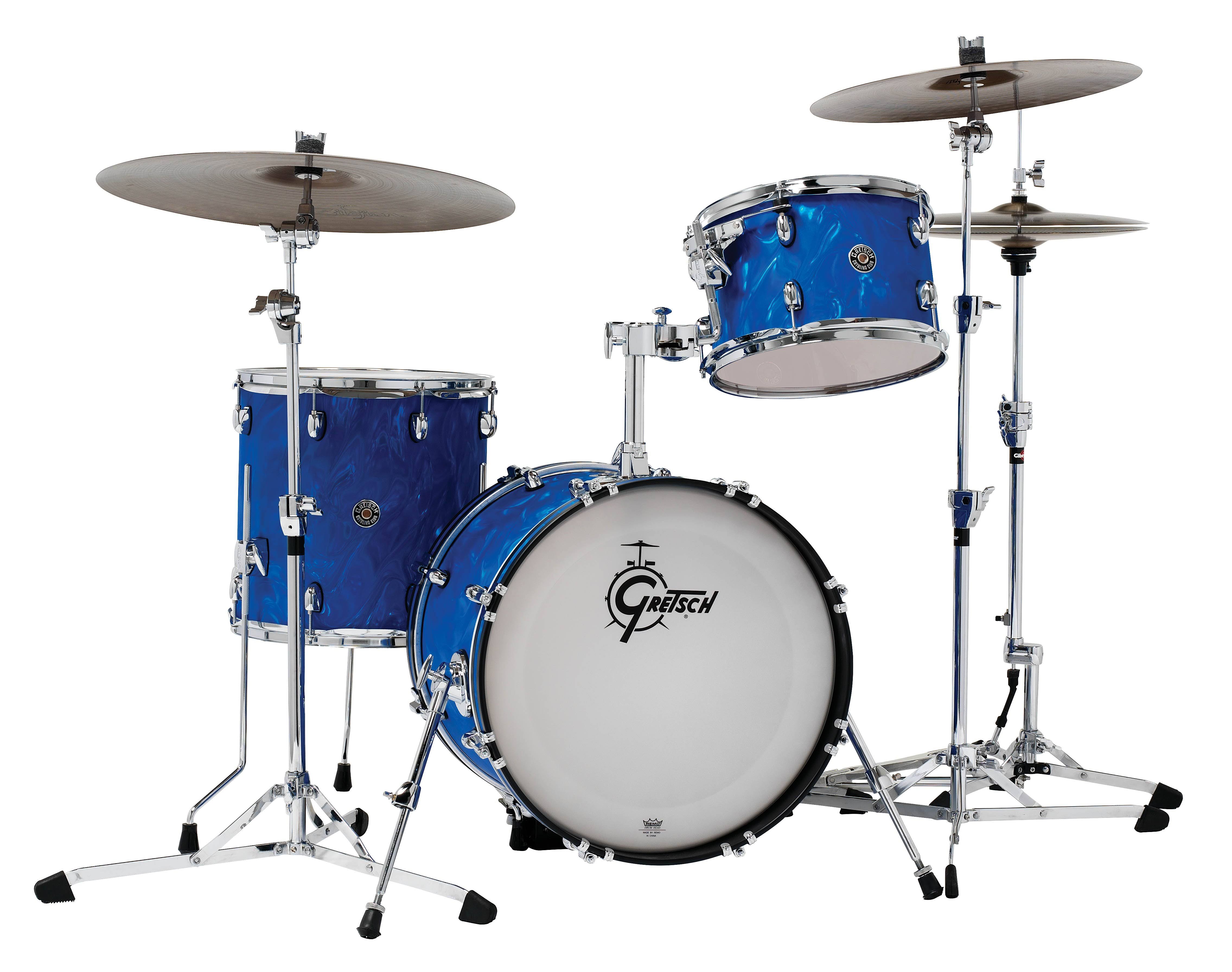 Gretsch Catalina Club 3 Piece Shell Pack (20/12/14) Blue Satin Flame