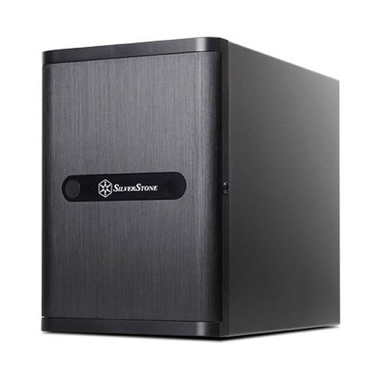 Silverstone Technology Premium Mini-ITX / DTX Small Form Factor NAS Computer Case, Black (DS380B)
