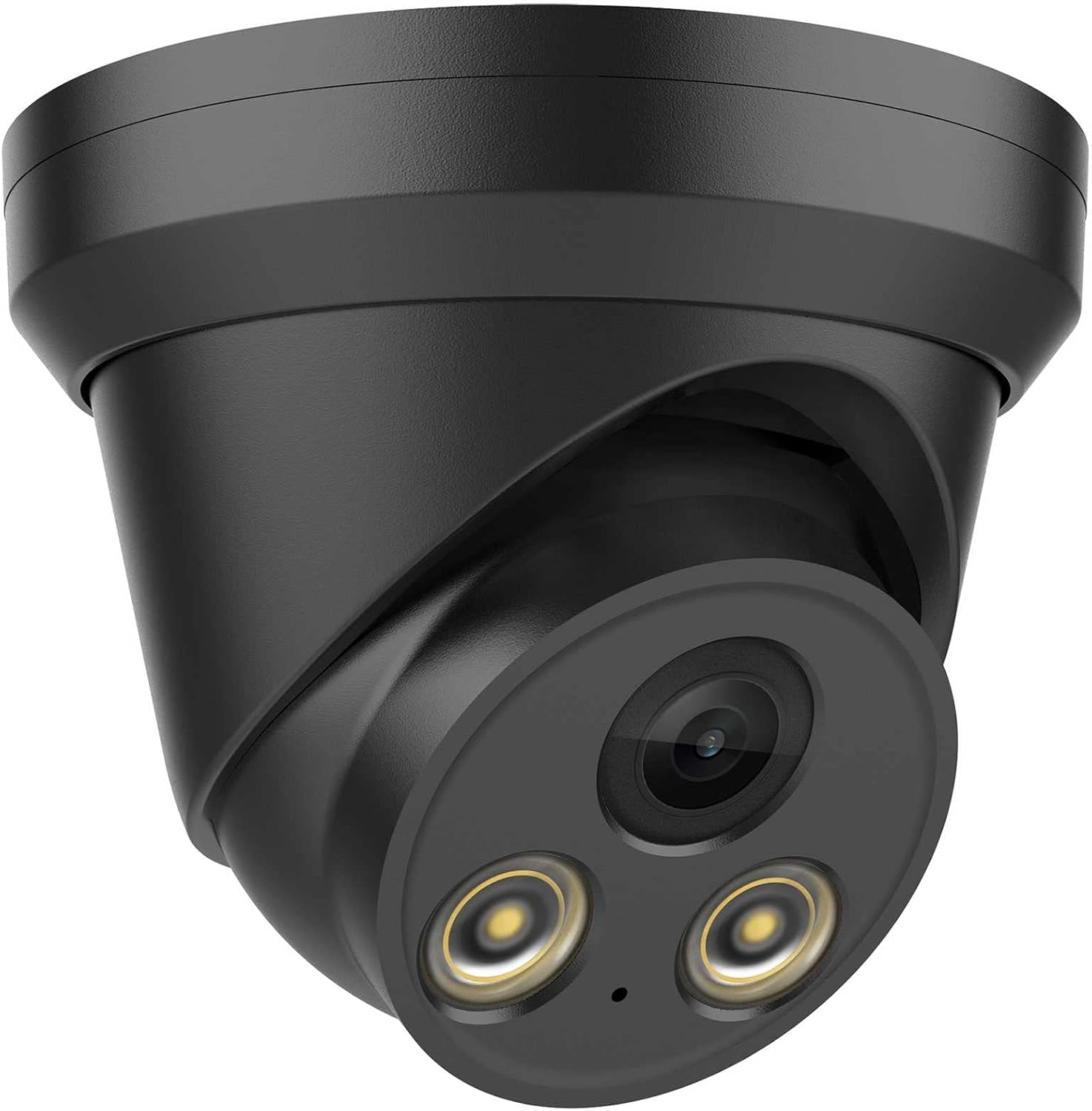 Compatible for Hikvision 4K 8MP Full Color Night Vision POE IP Security Camera ColorVu Outdoor Turret Camera(Black),2.8mm Fixed Lens,Built-in Mic,IP67 Waterproof,Motion Detection(GK2387-B)