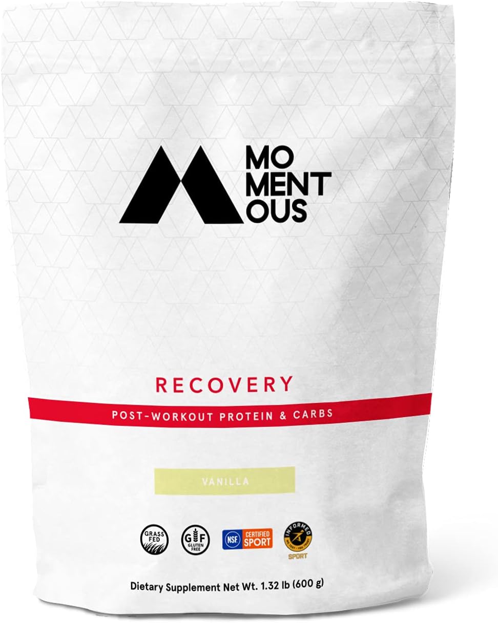 Recovery Grass-Fed Whey Protein Isolate, Post-Workout Protein Powder, 15 Servings, Gluten-Free, NSF Certified (Vanilla) Pack of 2