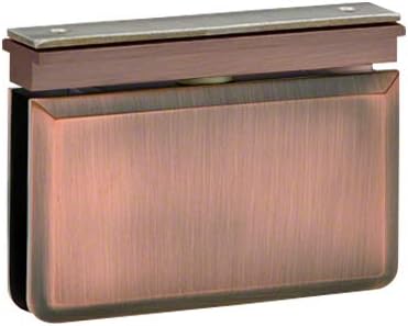 Brixwell H-PIVBGTE-AB Montreal Glass To Header Mount Shower Door Pivot Hinge Elite Header Antique Brass Pack of 2