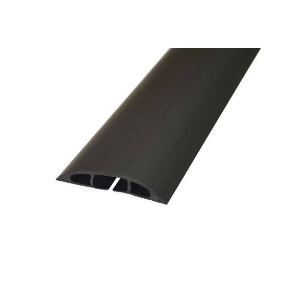 D-Line Black Light Duty Floor Cable Cover 80mm Wide 9M Long CC-1/9M