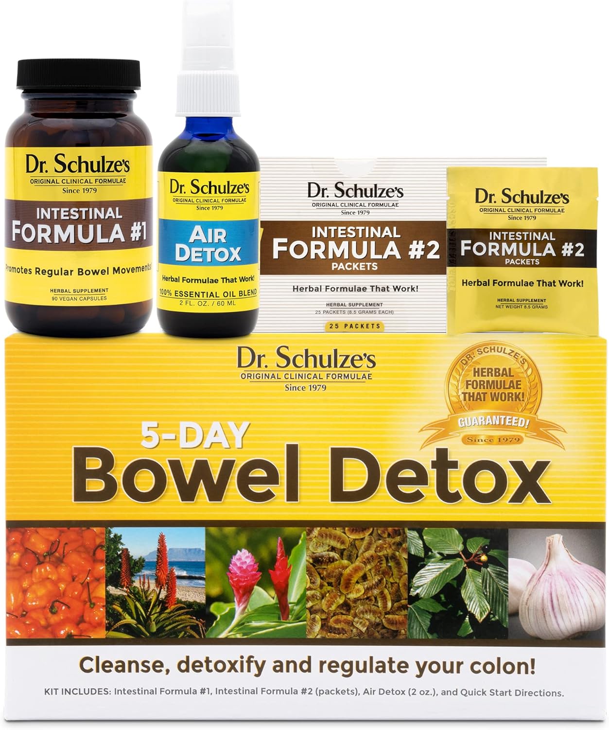 Dr. Schulze’s | 5-Day Bowel Detox | Herbal Colon Cleanse | May Improve Digestion | Promotes Healthy Movements | Packets