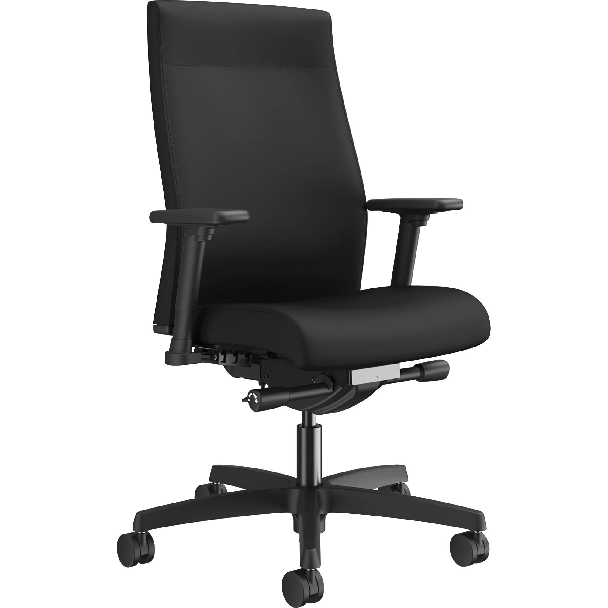 HON Ignition Fabric Mid-Back Task Chair, Black