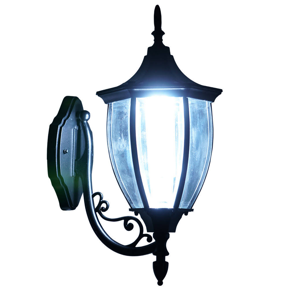 Sun-Ray Crestmont Wall Mount Solar Lantern - Black