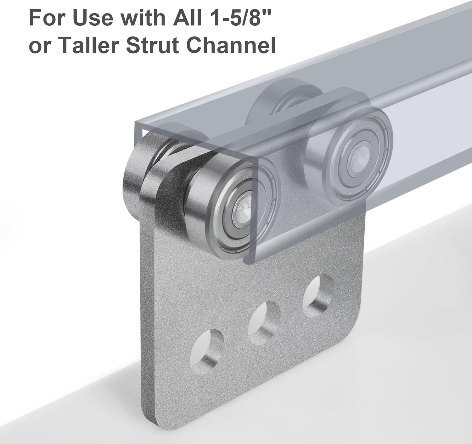 Heavy Trolley Assembly,4 Wheel Stable Strut Roller Trolley for 1-5/8