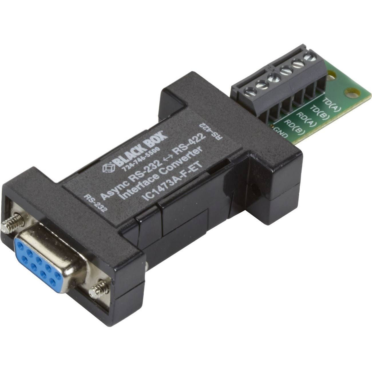 Black Box Async RS-232 to RS-422 Interface Converter Serial Adapter - Serial RS-232 - RS-232/RS-442
