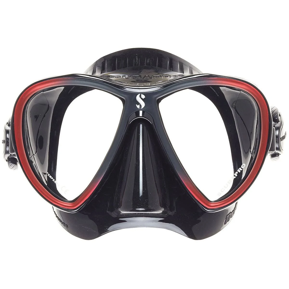 ScubaPro Synergy 2 Trufit Twin Lens Mask Red/Black Black