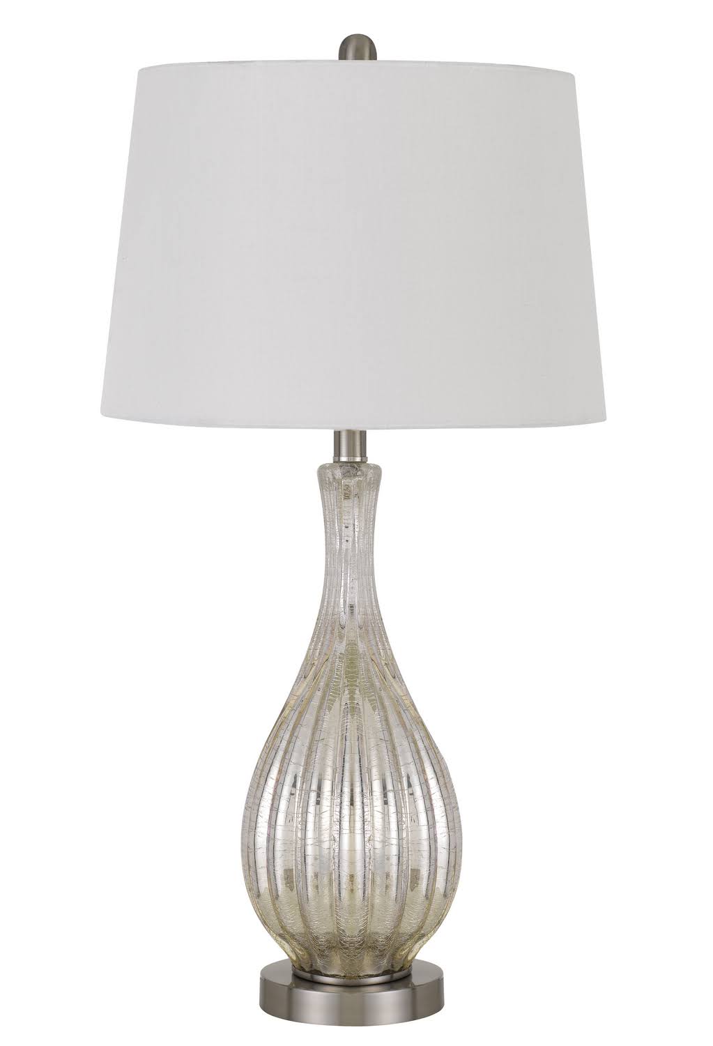 Cal Lighting 100W Goch Crackle Glass Table Lamp BO-2958TB-2