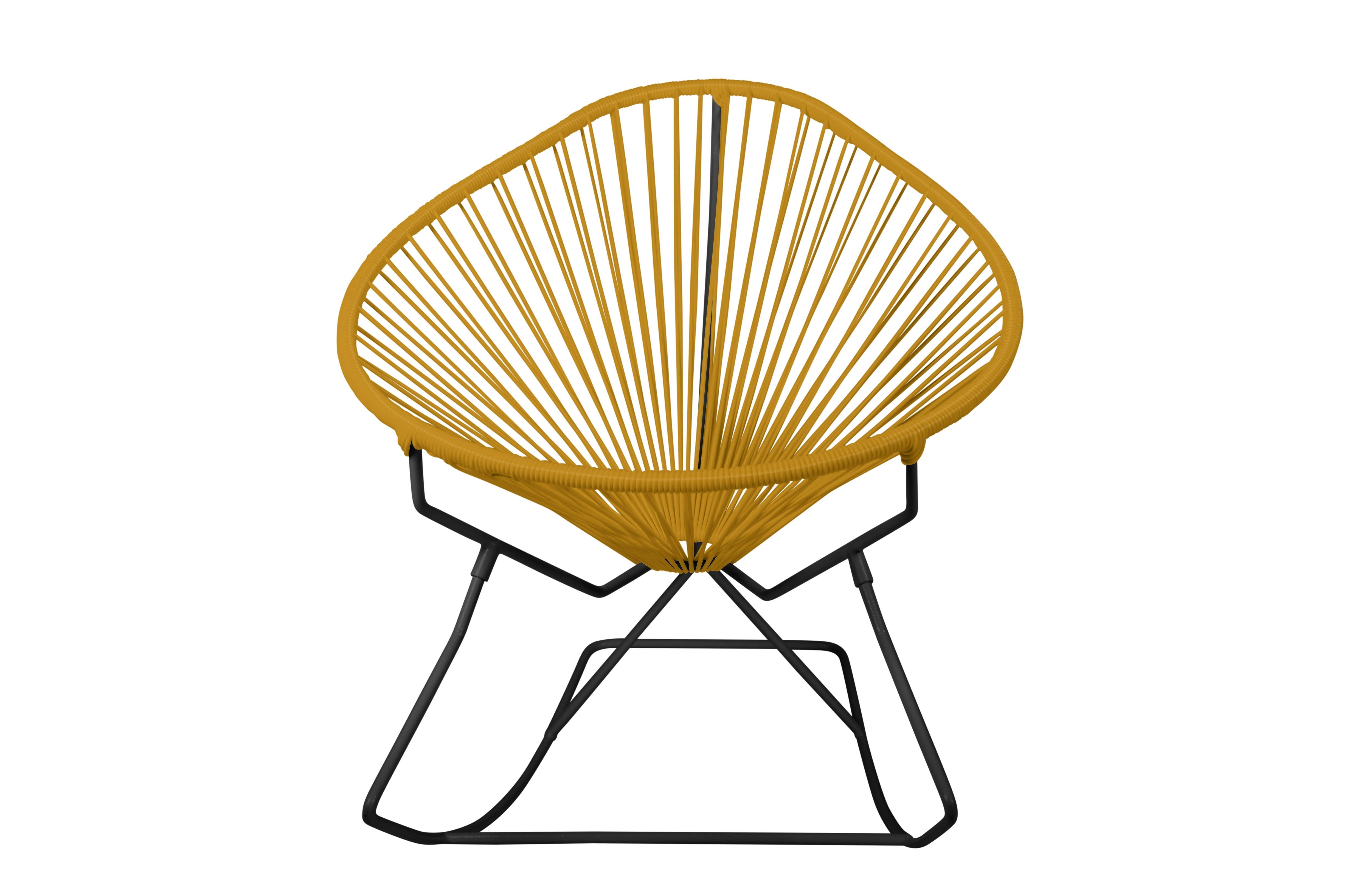 Innit Designs Acapulco Rocker Chair | Black/Gold