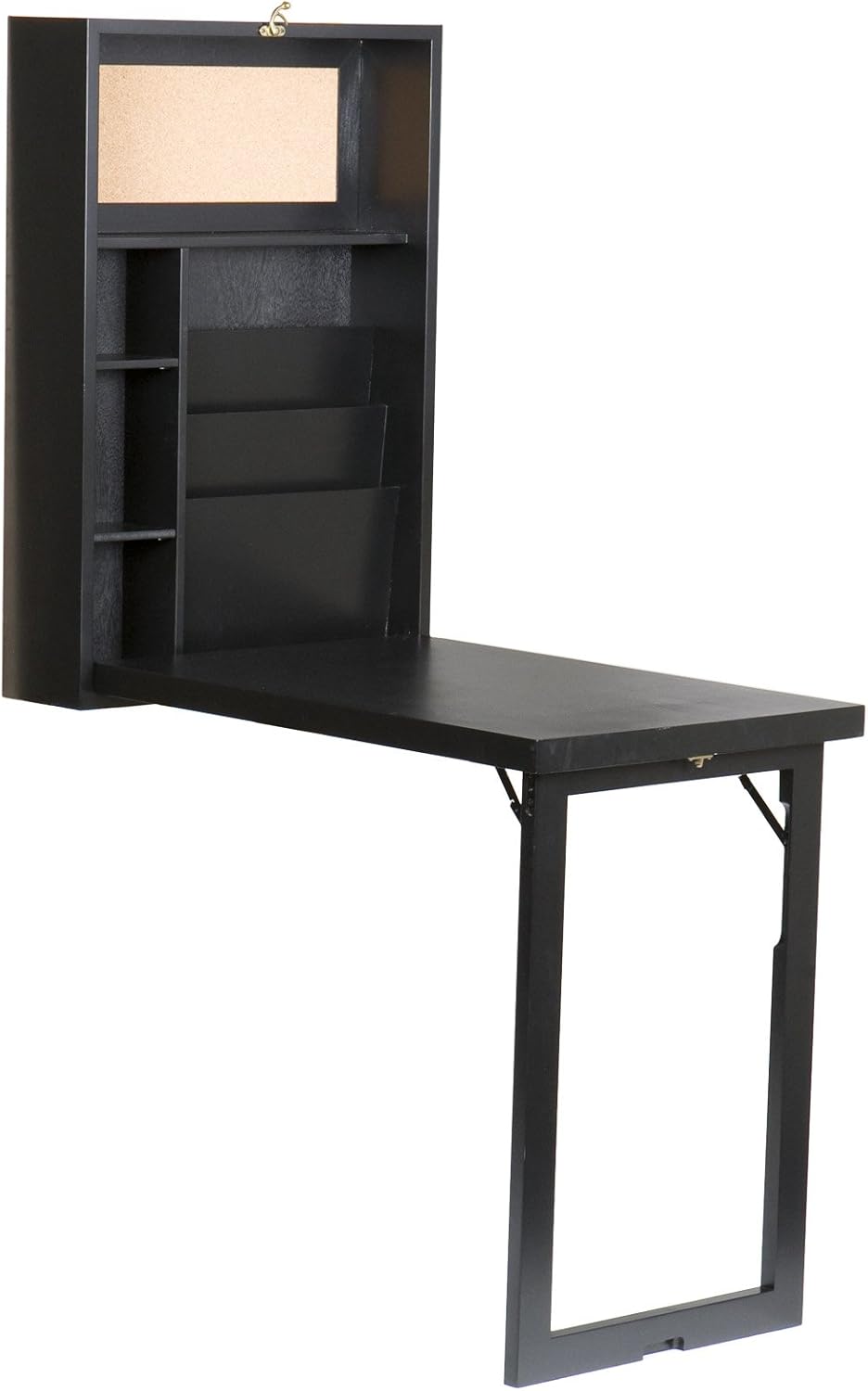 SEI Furniture Convertible Desk, Black