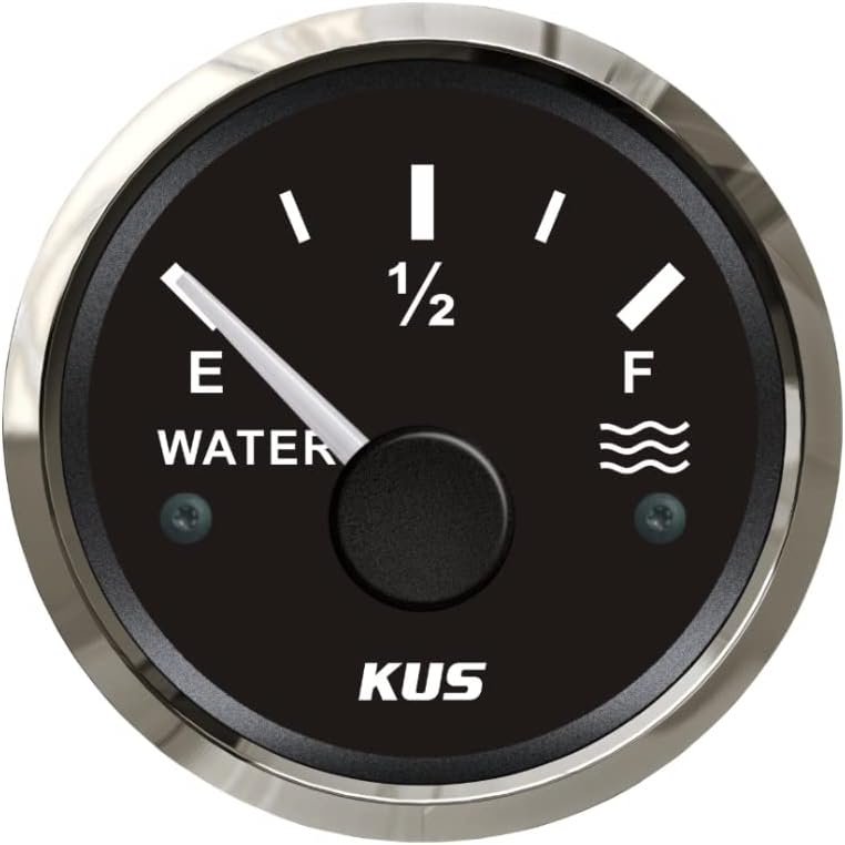 KUS Water Level Gauge Meter Indicator 0-190ohm with Backlight 12V/24V 52mm(2