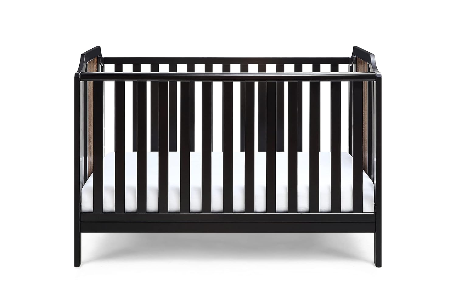 Suite Bebe Brees Convertible Island Crib in Black and Vintage Walnut