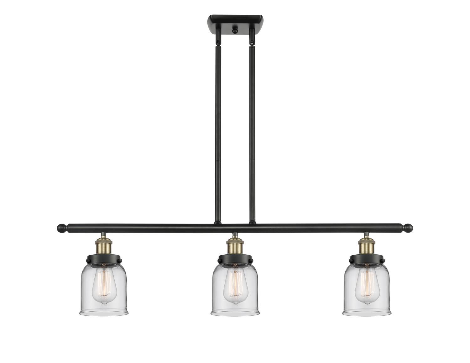 Innovations 3 Light Island Light Black Antique Brass Finish - LED Bulbs Included