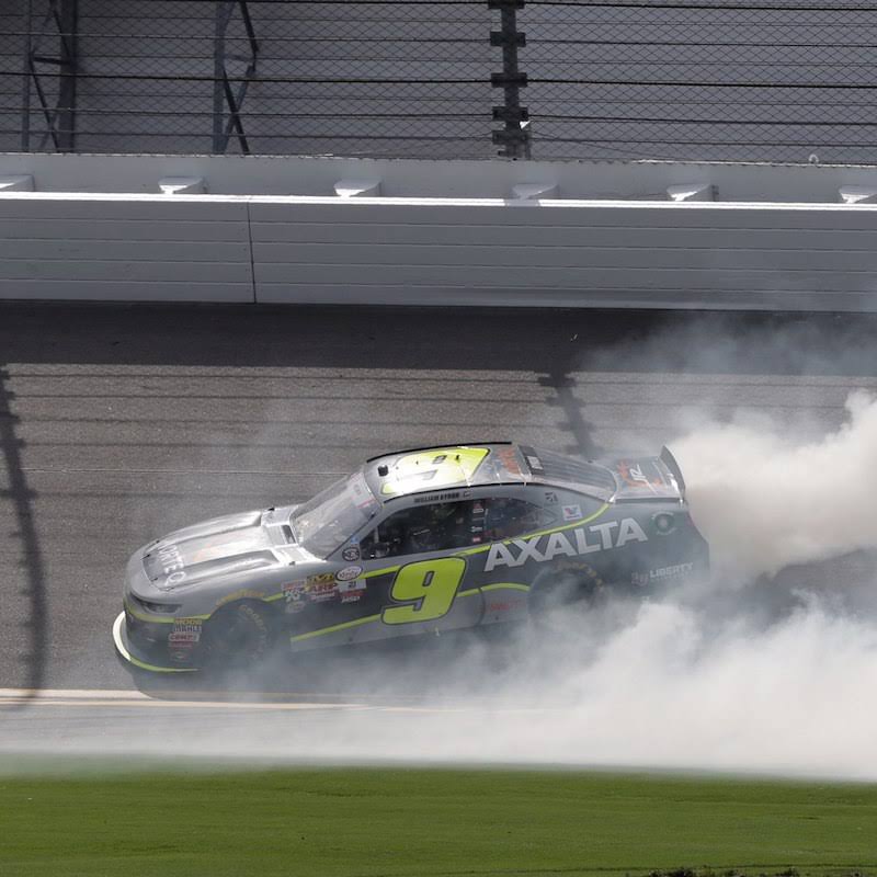 Action Racing William Byron 2017 #9 Axalta Daytona Race Winner 1:24 NASCAR Xfinity Series Autographed Die-Cast Chevrolet Camaro