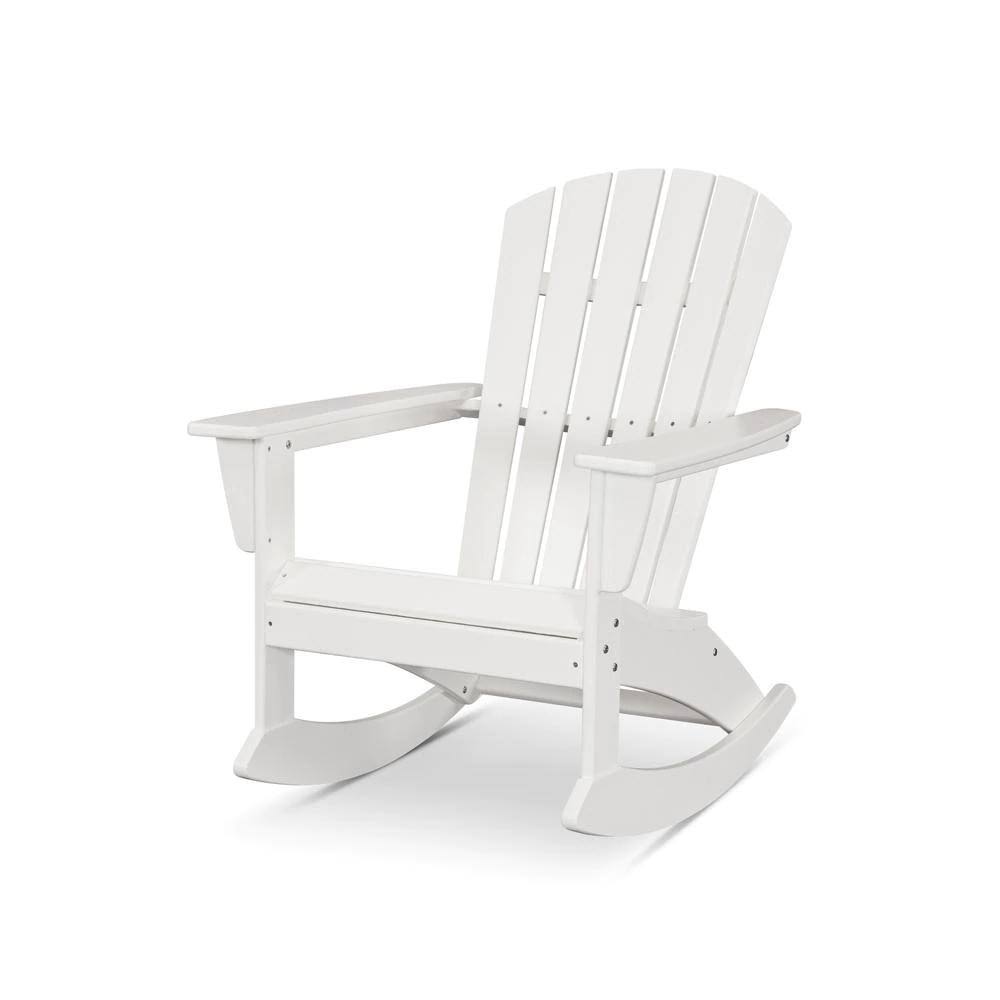 POLYWOOD Grant Park Plastic Outdoor Rocking Adirondack Chair Plastic