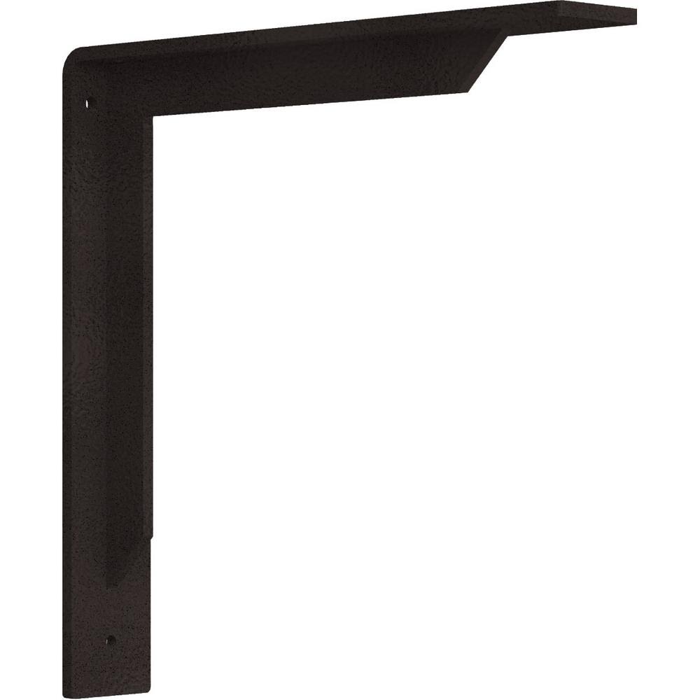 2x22W x 12x22D x 12x22H Stockport Steel BRACKET, Hammered Brown
