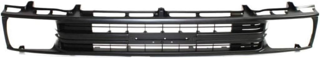 For Toyota Pick Up Grille Assembly 1989 1990 1991 | Painted Black Shell & Insert | 1-Piece Type | 2WD | Plastic | TO1200134 | 5311189131
