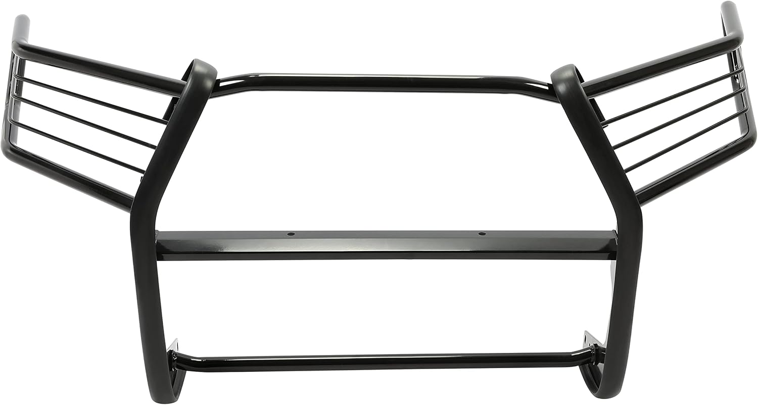 HECASA Front Bumper Grille Brush Guard Compatible with 2016-2021 Toyota Tacoma Powder Coated Exterior Accessories Black Steel