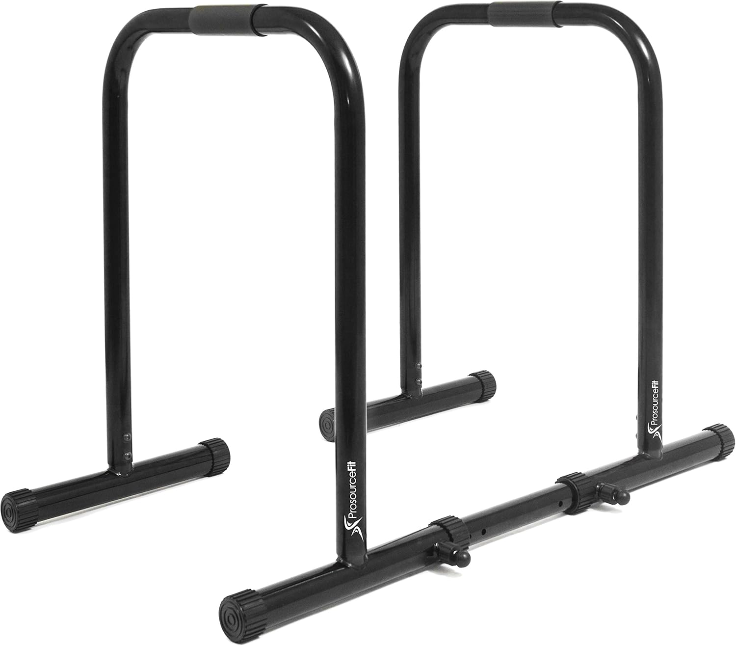 ProsourceFit Dip Stand Station, Heavy Duty Adjustable Height Upper Body Equipment for Home Gym for Tricep Dips, Pull-Ups, Push-Ups, L-Sits Pack of 2
