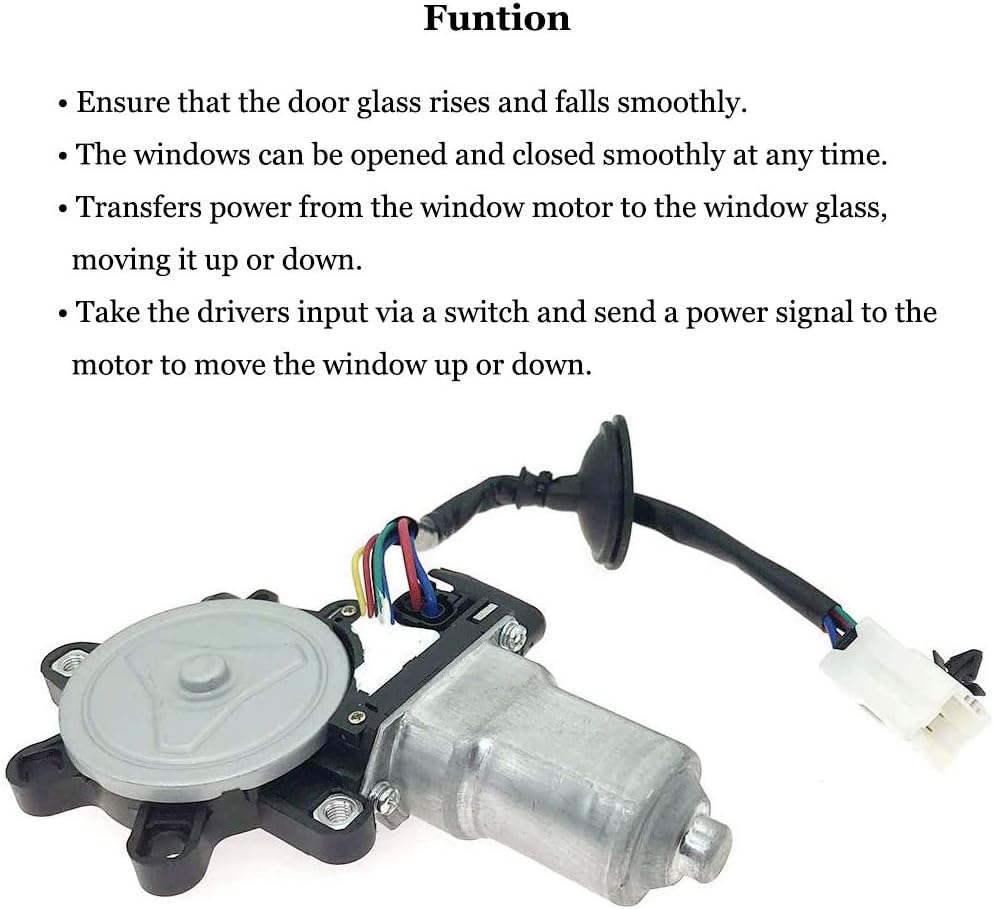 Window Lift Motor Front Right Passenger Side for 2003-2009 Nissan 350Z 2003-2007 Infiniti G35 Coupe Model Replace 80730-CD00A 80730CD00A