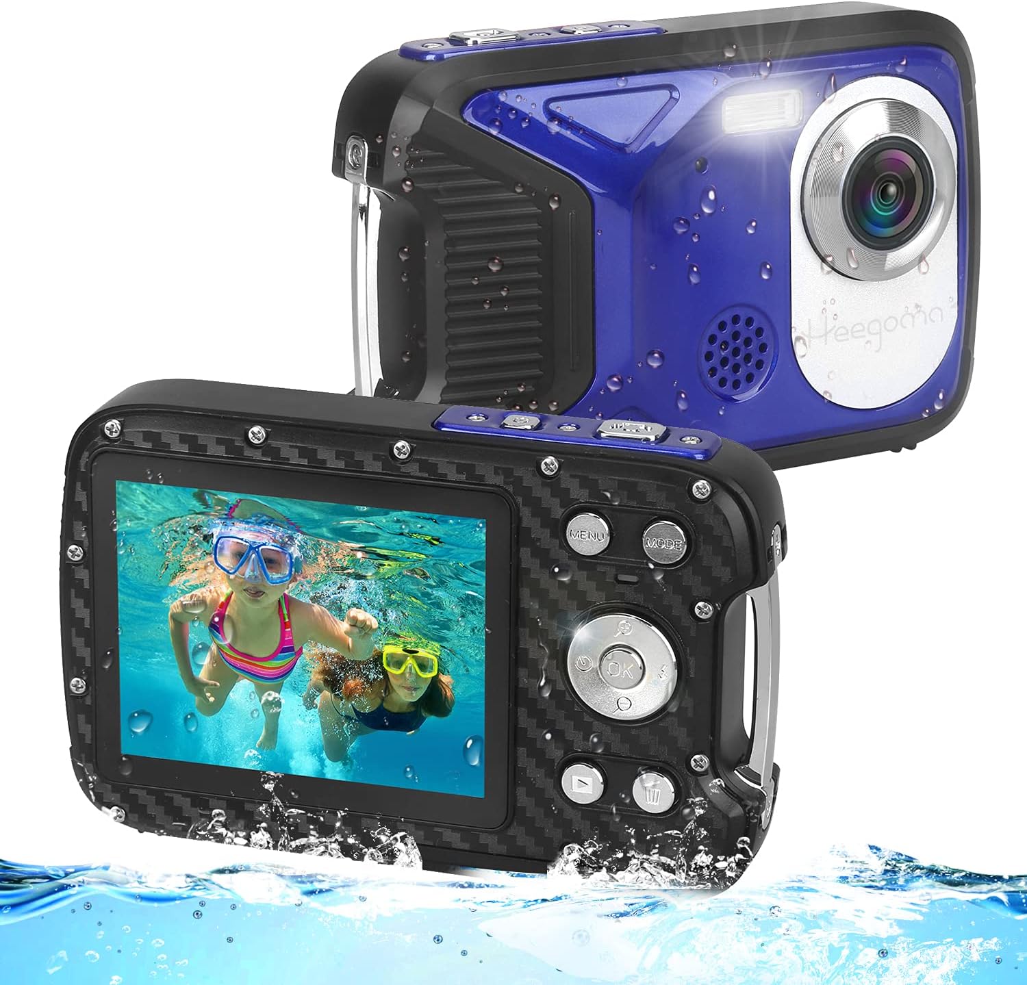 Waterproof Digital Camera for Kids,HD 1080P 16 FT Underwater Camera 2.8