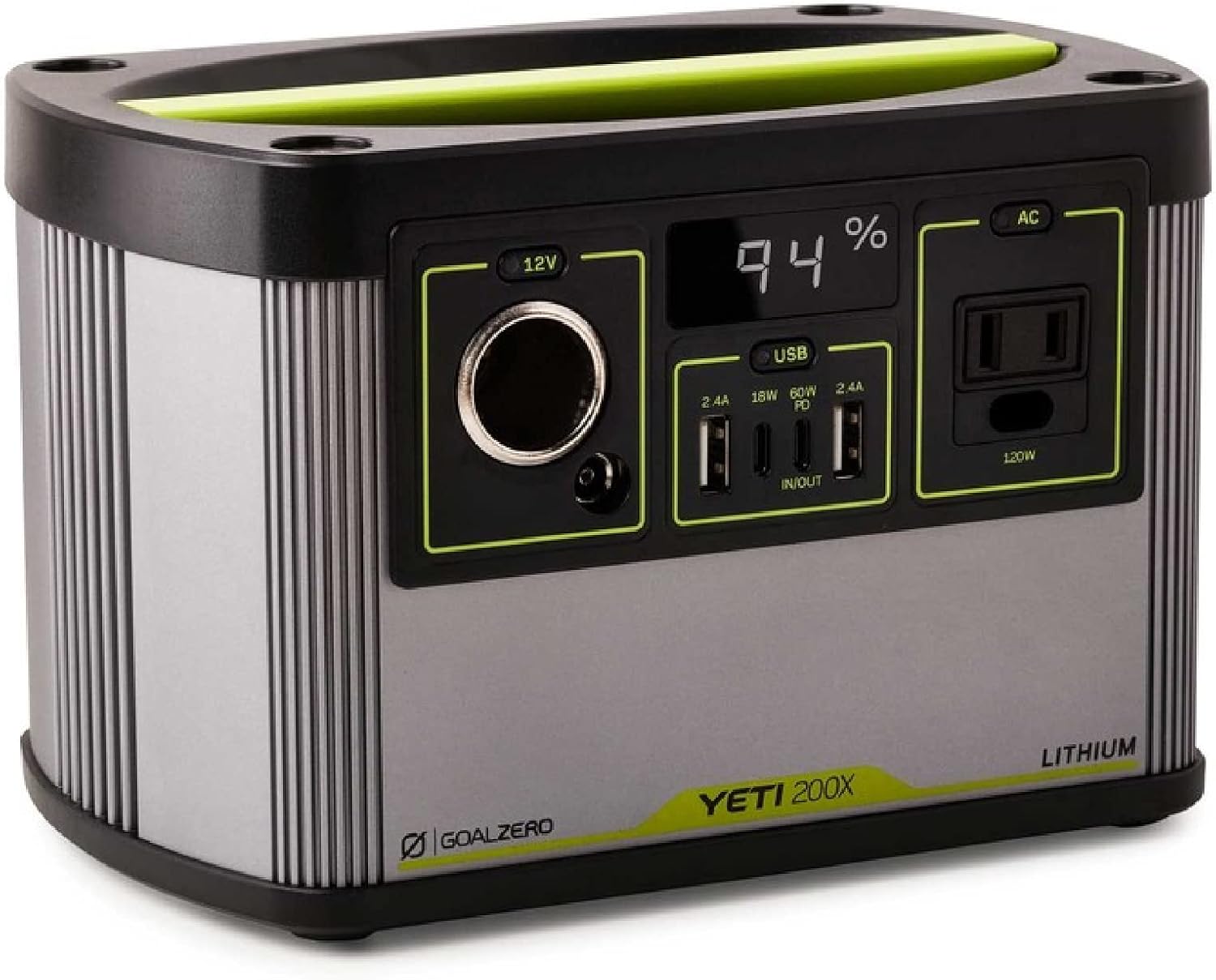 Goal Zero Yeti 200X Portable Power Station, 200-Watt-Hours Power Station with AC Inverter and Fast-Charging USB-C PD, Portable Solar Generator