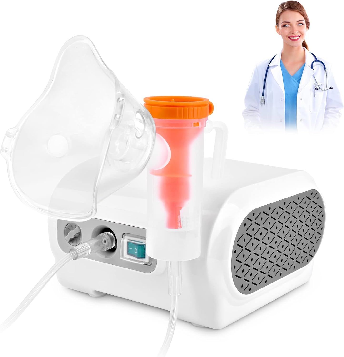 Portable Nebulizer - Handheld Jet Nebulizer Machine Personal Cool Mist Kit Asthma Inhaler Compressor Nebulizer for Kids Adult Home Daily Use