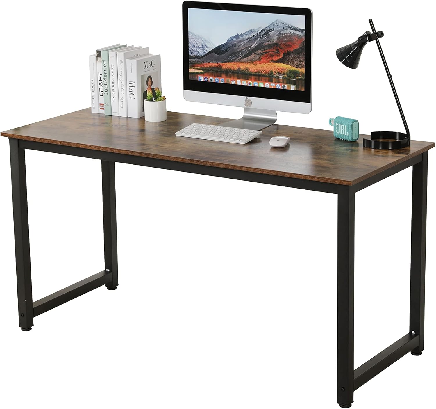 ACOSA ferrini 55 Inch Computer Desk (Brown), FE-TCD5523