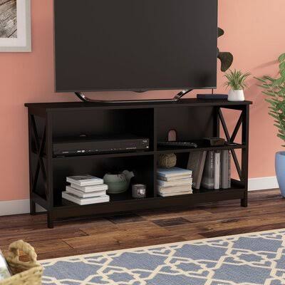 Wrenshall TV Stand for TVs Up to 50x22 Breakwater Bay Color: Black