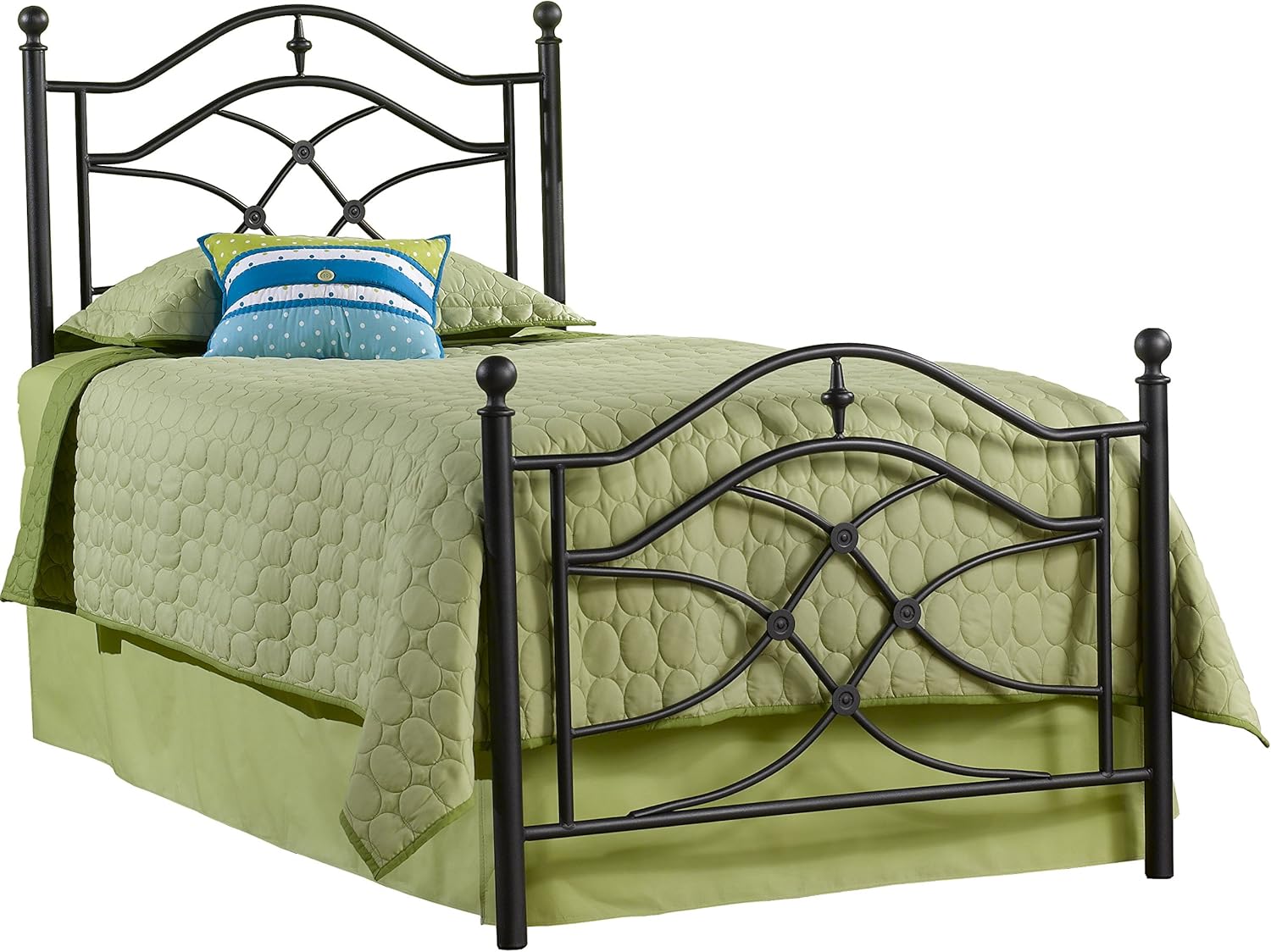 Hillsdale Furniture Hillsdale Cole Frame Twin Bed, Black twinkle