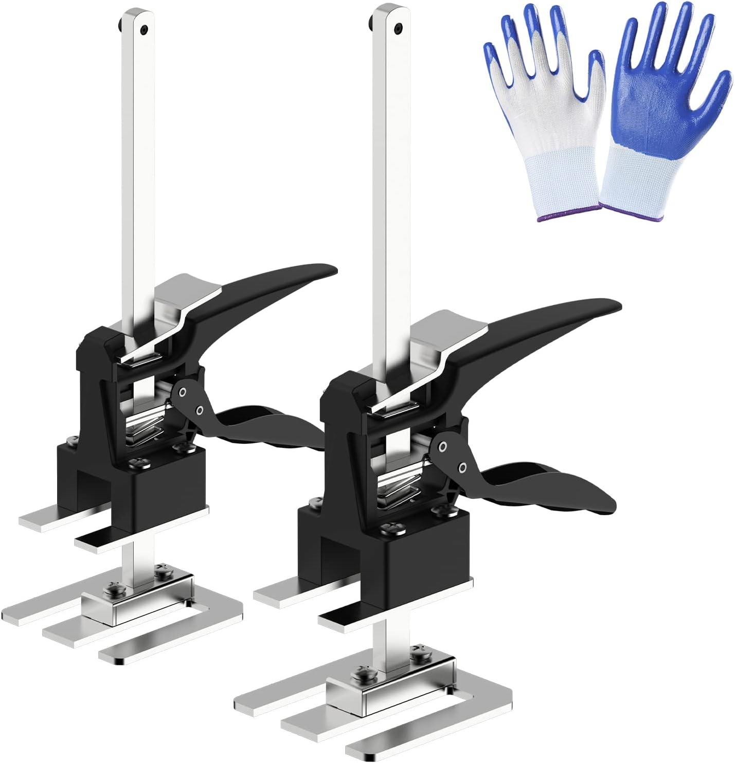 Labor-Saving Arm Jacks-Effort Elevator Tools for Home Decoration, Furniture Jack Lifter for Installing Door/Window/Drywall/Tile etc. Lifting Jack Maximum Lifting Height 9.85Inch（2PCS) Pack of 2