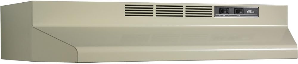 Broan-NuTone F403023 Exhaust Fan for Under Cabinet Two-Speed Four-Way Convertible Range Hood Insert with Light, 30-Inch, Black