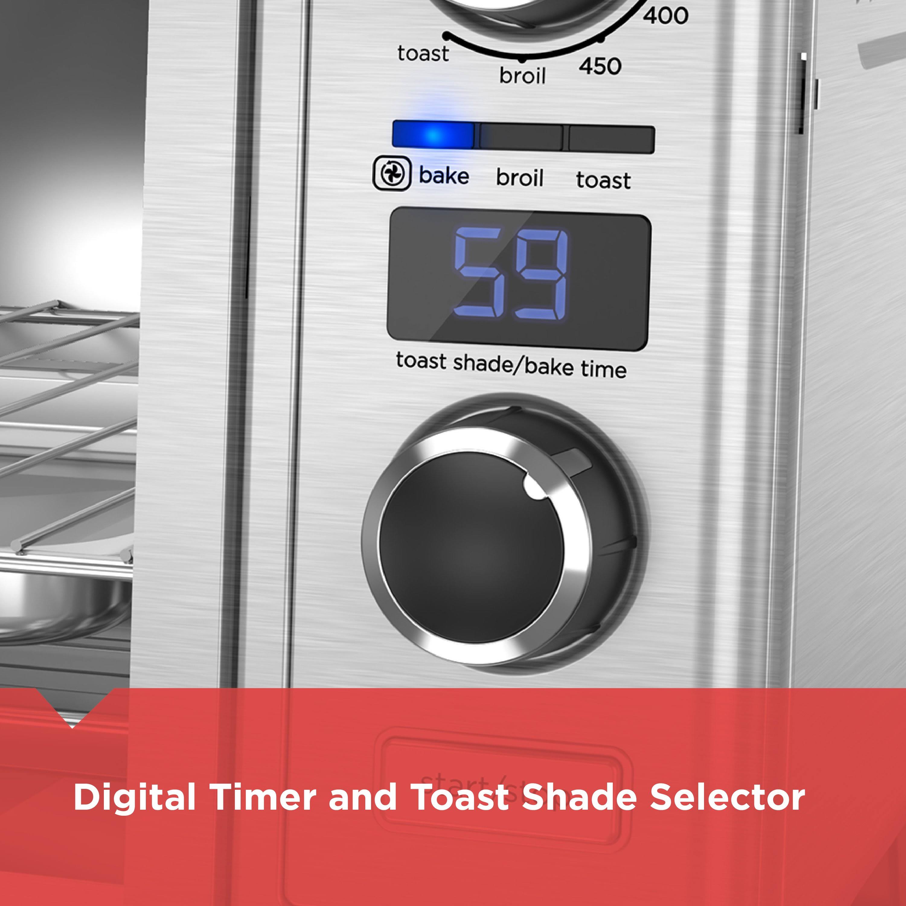 Black+decker TOD3300SS 6-Slice Digital Convection Countertop Oven - Stainless Steel