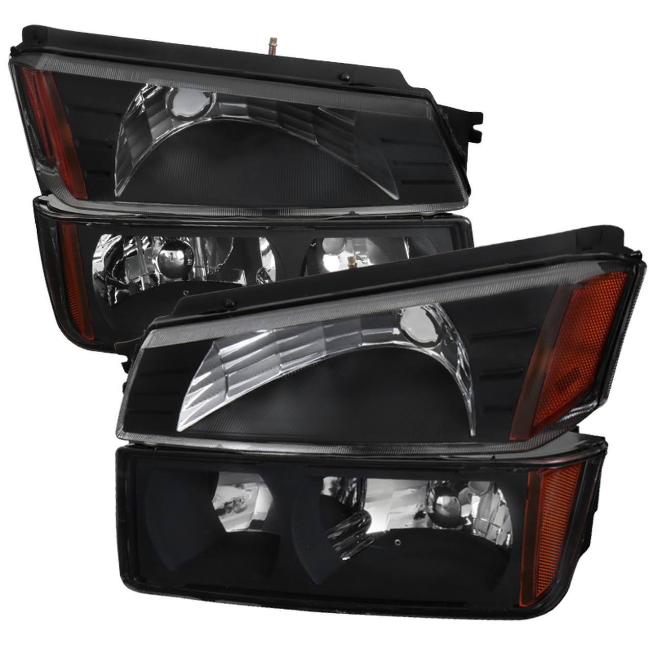 Chevy Avalanche Spec-D Black Euro Headlights