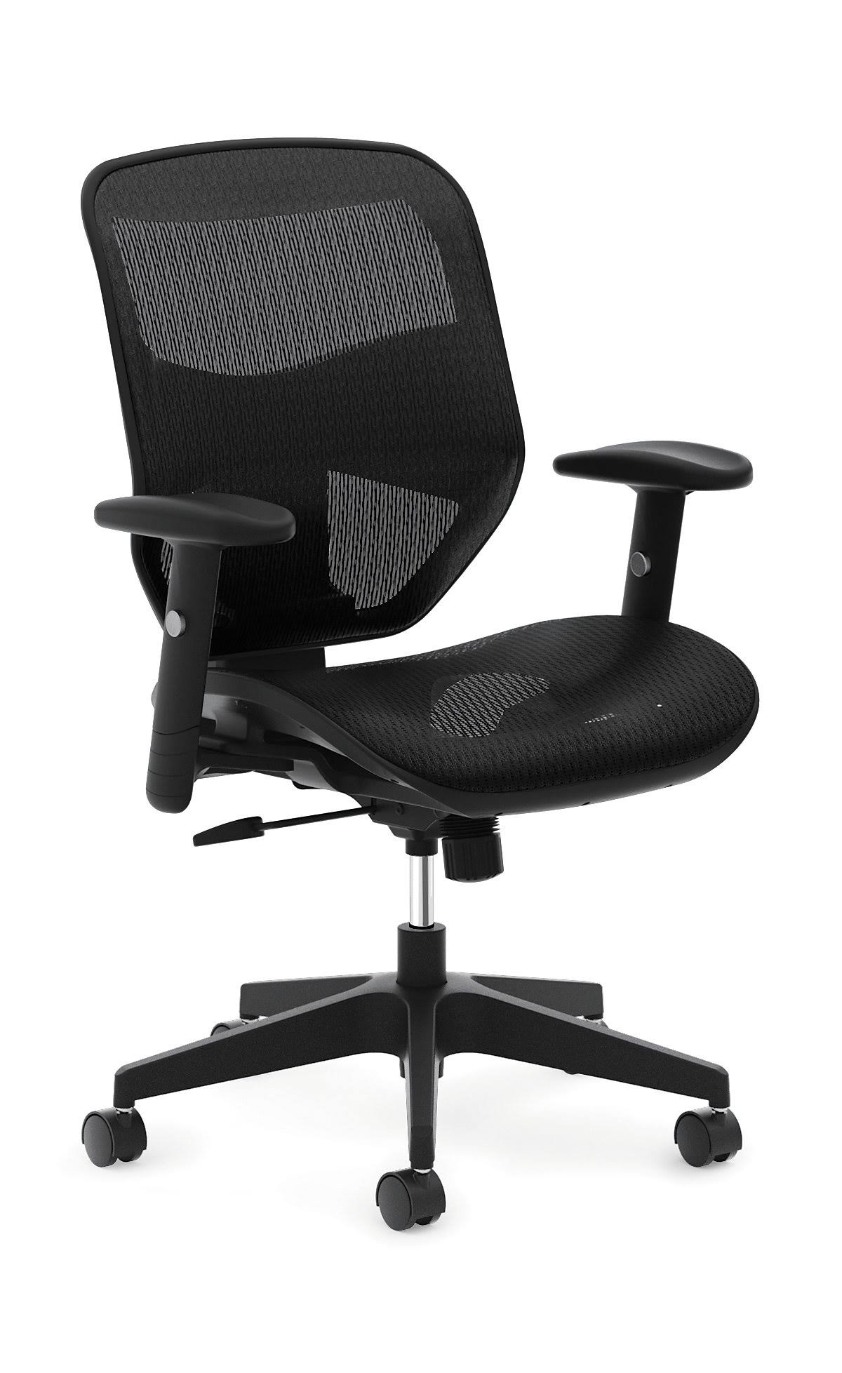 BSXVL534MST3 VL534 Mesh High-Back Task Chair, Black