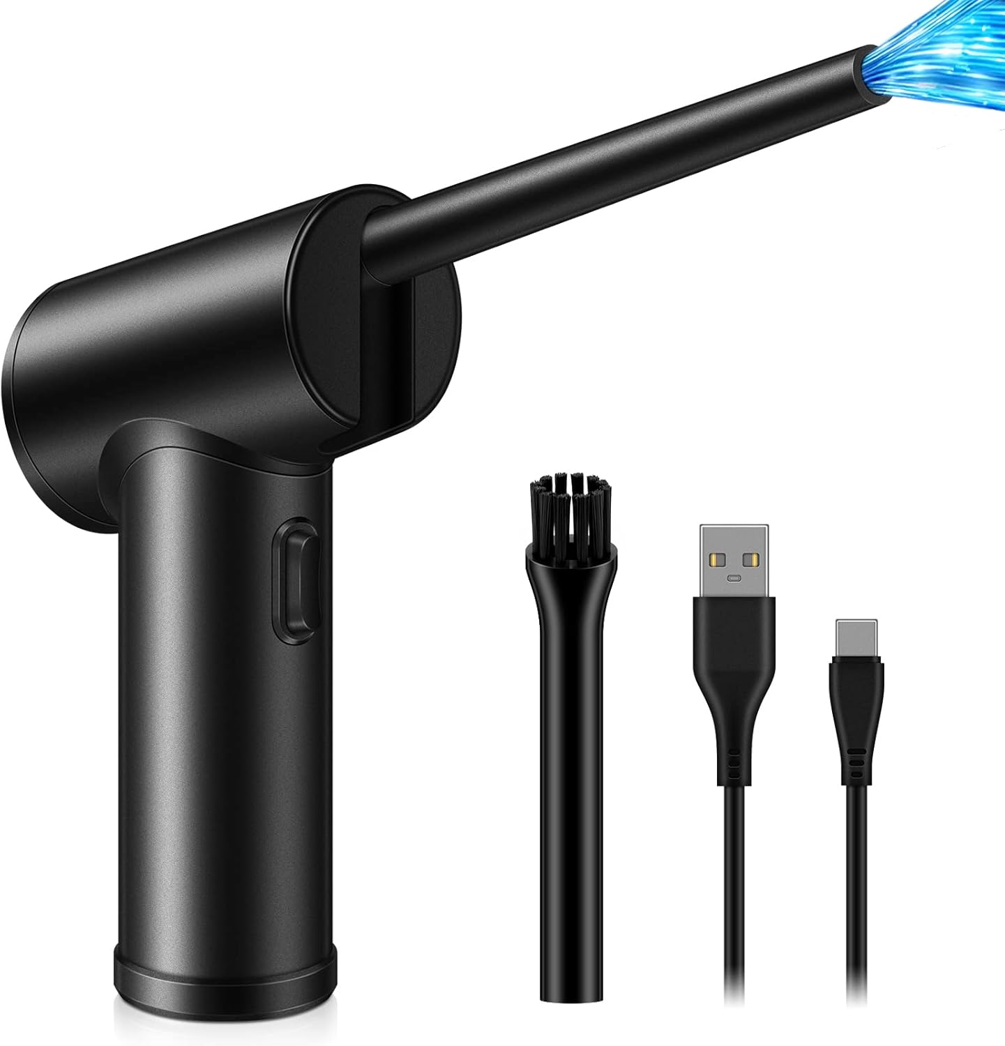 Electric Air Duster, Cordless Air Duster Keyboard Cleaner 7500mAh Rechargeable Compressed Air Duster Blower for Computer, Powerful 40000 RPM, 10W Fast Charging, Reusable Compressed Air Pack of 2