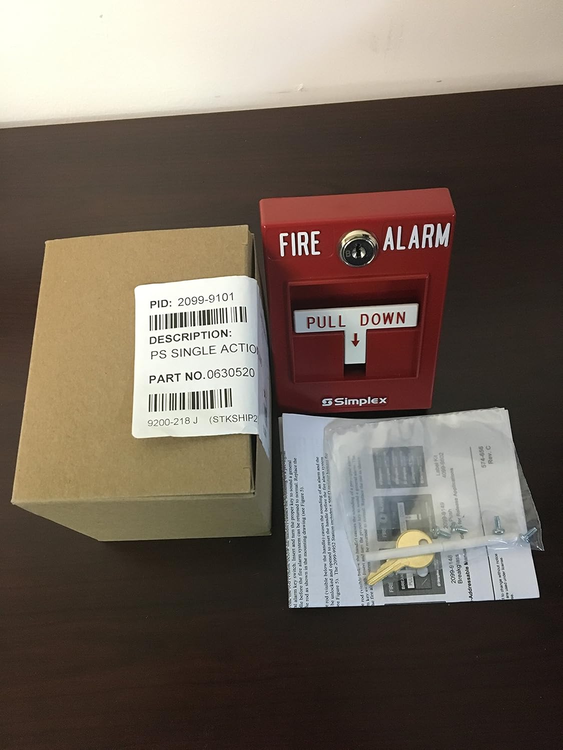 SIMPLEX 2099-9101 - Pull Station Single Action, 2 in/O Pack of 2