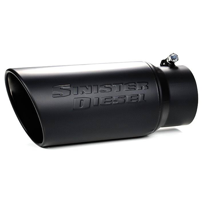 Sinister Diesel Universal Black Ceramic Coated Stainless Steel Exhaust Tip (4in to 5in)