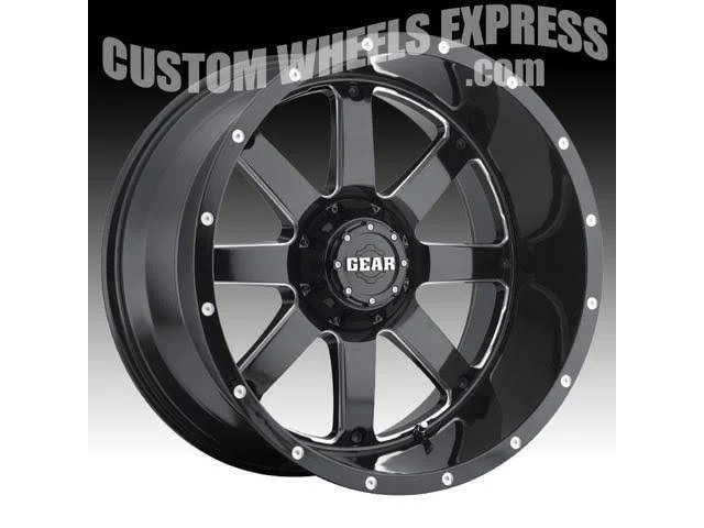 Gear Alloy Big Block 726MB Wheel 22x12 6x135 6x5.5 -44mm Black Milled